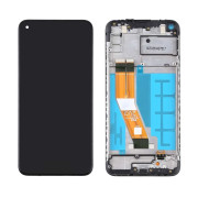 Üveg és LCD képernyő Samsung Galaxy A11 / SM-A115, eredeti (OEM), fekete