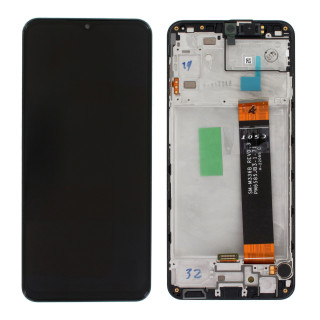 Üveg és LCD képernyő Samsung Galaxy A23 / SM-A235-höz, eredeti, fekete