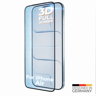 Edzett védőüveg Apple iPhone Air, Full Cover 3D, fekete