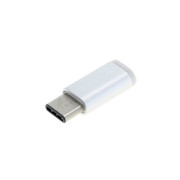 Adapter MicroUSB-ről USB-C-re, ezüst