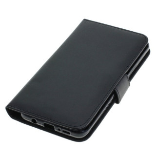 Samsung Galaxy S9+ / SM-G965F PU bőr flip tok, fekete