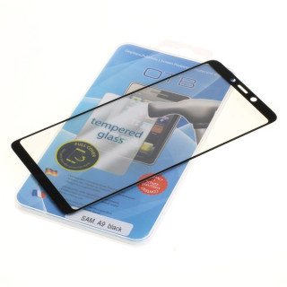 Edzett védőüveg Samsung Galaxy A9, Full Cover 3D, fekete