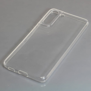 Szilikon tok Samsung Galaxy S21 FE, átlátszó