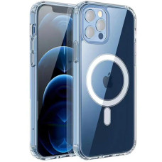 Szilikon tok Apple iPhone 16 Pro Max-höz, Magsafe, átlátszó
