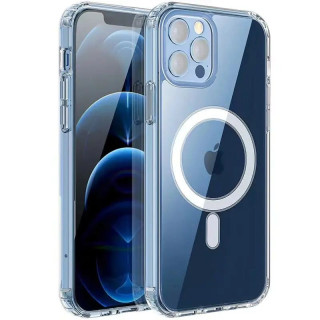 Szilikon tok Apple iPhone 16 Pro Max-höz, Magsafe, átlátszó