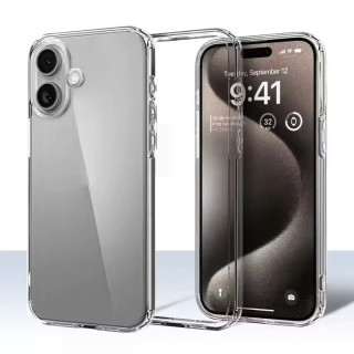 Szilikon tok Apple iPhone 16 Plus-höz, átlátszó