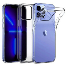 Szilikon tok Apple iPhone 16 Pro-höz, átlátszó