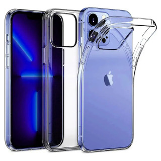 Szilikon tok Apple iPhone 16 Pro Max-höz, átlátszó