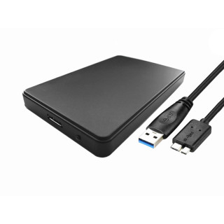 Külső ház HDD / SSD lemezhez 2,5" USB 3.0, fekete