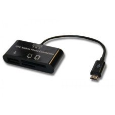 USB OTG kábel kártyaolvasóval rendelkező okostelefonokhoz, MicroUSB