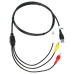 Adapter audio/video USB-ről 3 x RCA csatlakozóra Adapter audio/video USB-ről 3 x RCA csatlakozóra